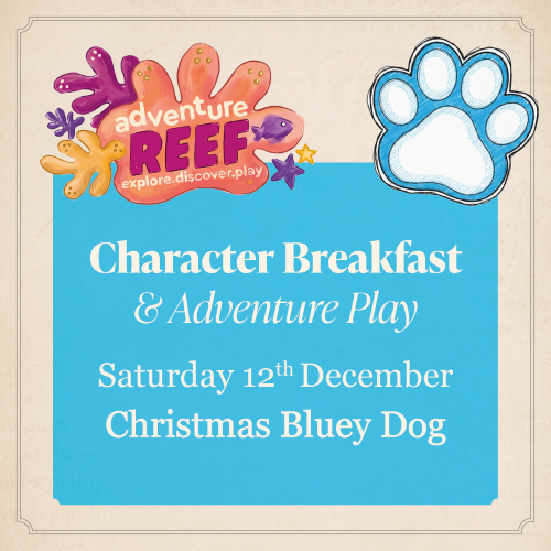 Breakfast with Blue Dog